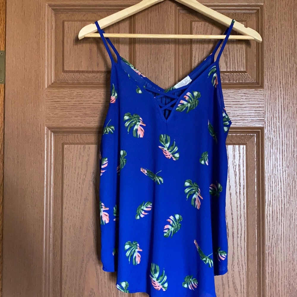 Spaghetti strap loose fitting tank